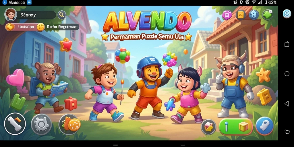 Tampilan gameplay seru dan menarik dari ALVENDO.