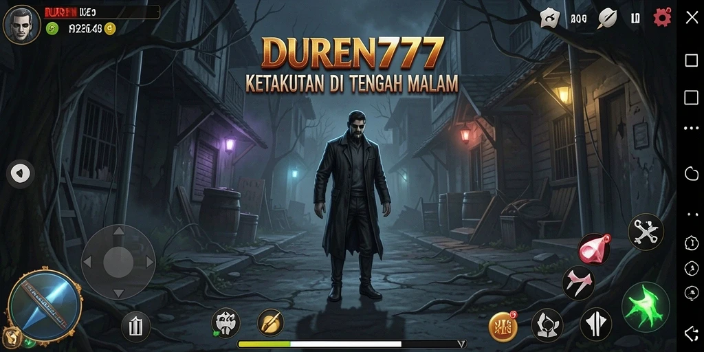 Screenshot dari gameplay menegangkan DUREN777 di dunia Horror.