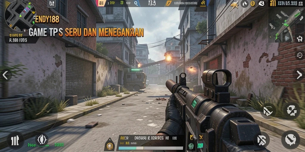 Tampilan gameplay seru FENDY188 dalam mode TPS yang menegangkan.