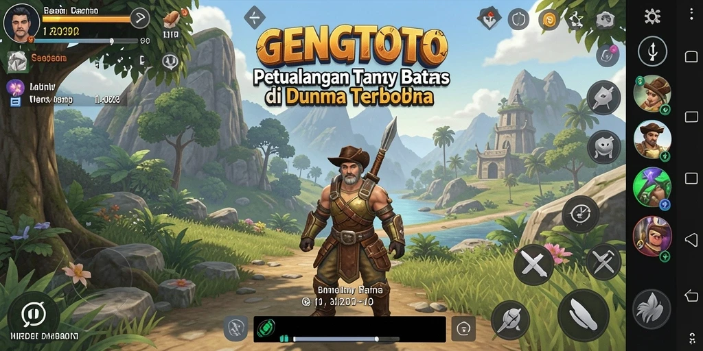 Tampilan gameplay GENGTOTO yang mengesankan di dunia terbuka.