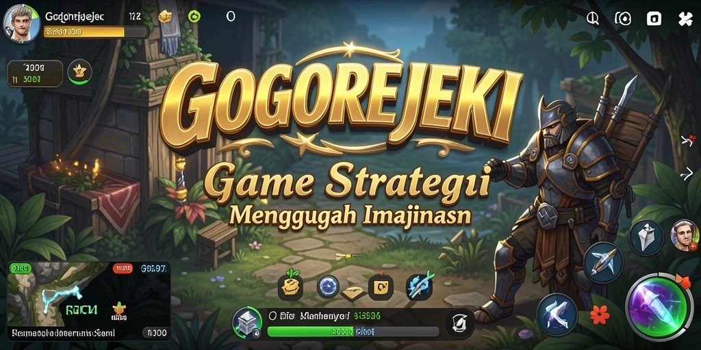Screenshot GOGOREJEKI menampilkan intensitas pertarungan strategi.