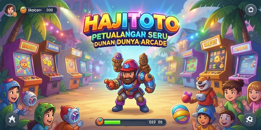 Tampilan gameplay seru dan penuh warna dari HAJITOTO.