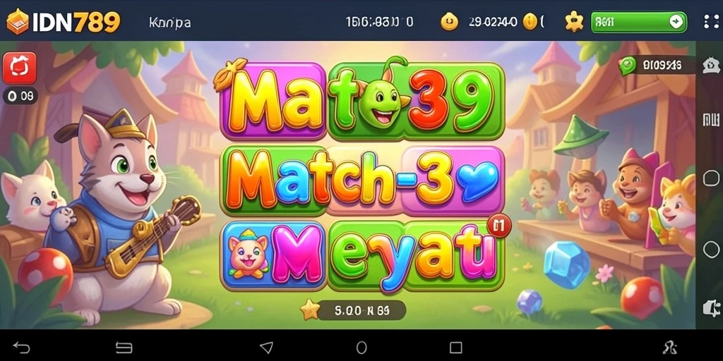 Tangkapan layar IDN789 menampilkan gameplay seru dan penuh warna.