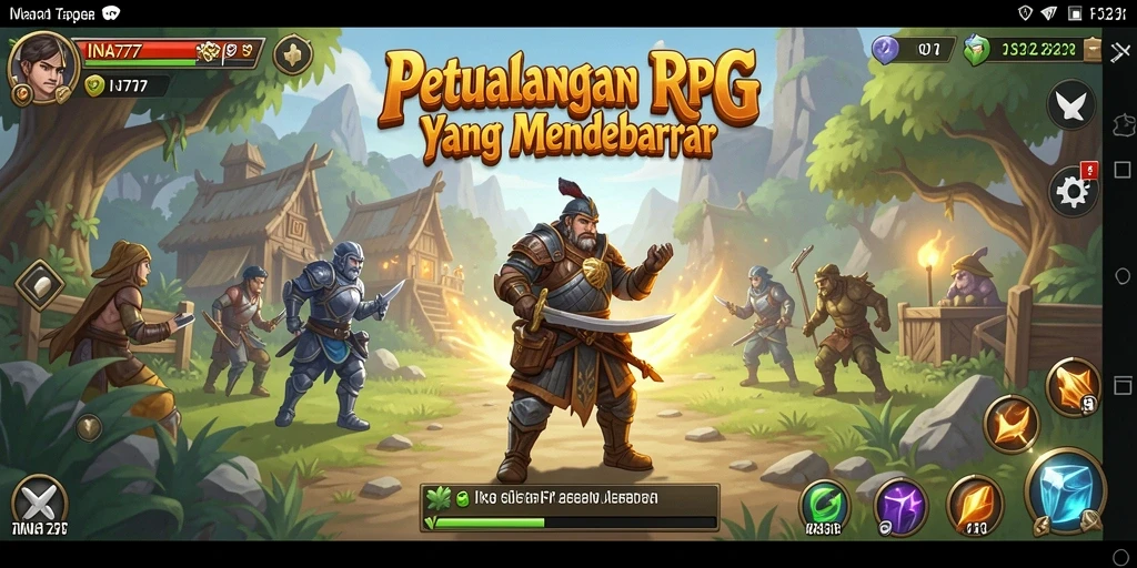 Tampilan gameplay INA777 dengan pertarungan seru dan karakter yang bervariasi.