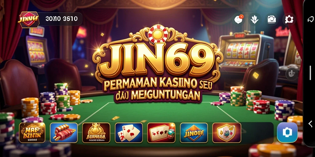Screenshot gameplay JIN69 dengan tampilan permainan kasino yang menarik.