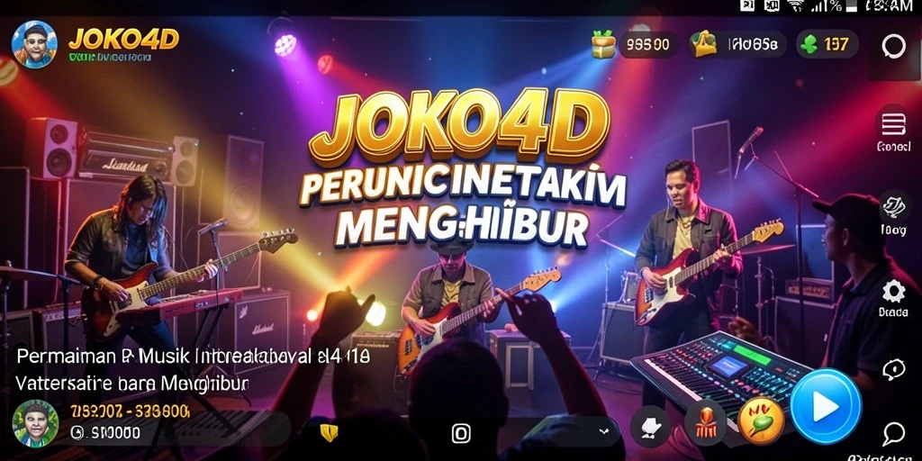 Tangkapan layar <strong>JOKO4D</strong> menampilkan gameplay musik yang penuh warna.