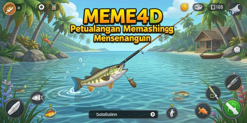 Tangkapan ikan besar di lautan yang indah.