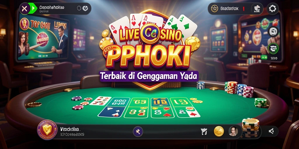 Tampilan gameplay Live Casino yang interaktif dan mendebarkan.