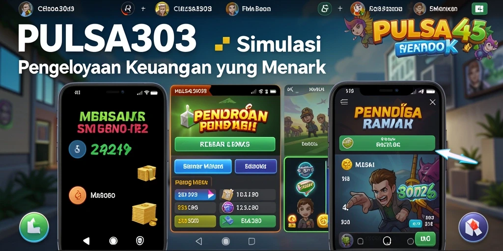 Tampilan gameplay PULSA303 dengan elemen simulasi keuangan yang mendalam.