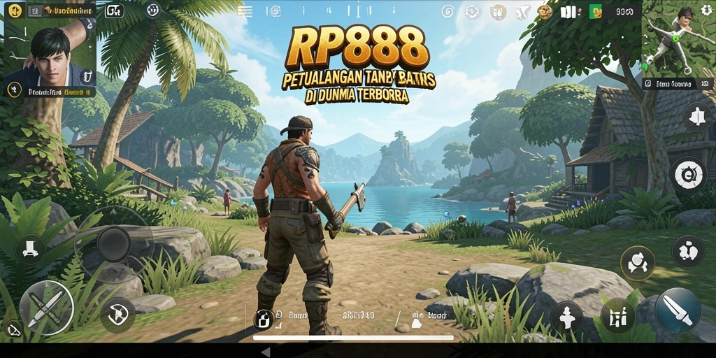 Screenshot menunjukkan eksplorasi mendalam dalam dunia Open World RP888.