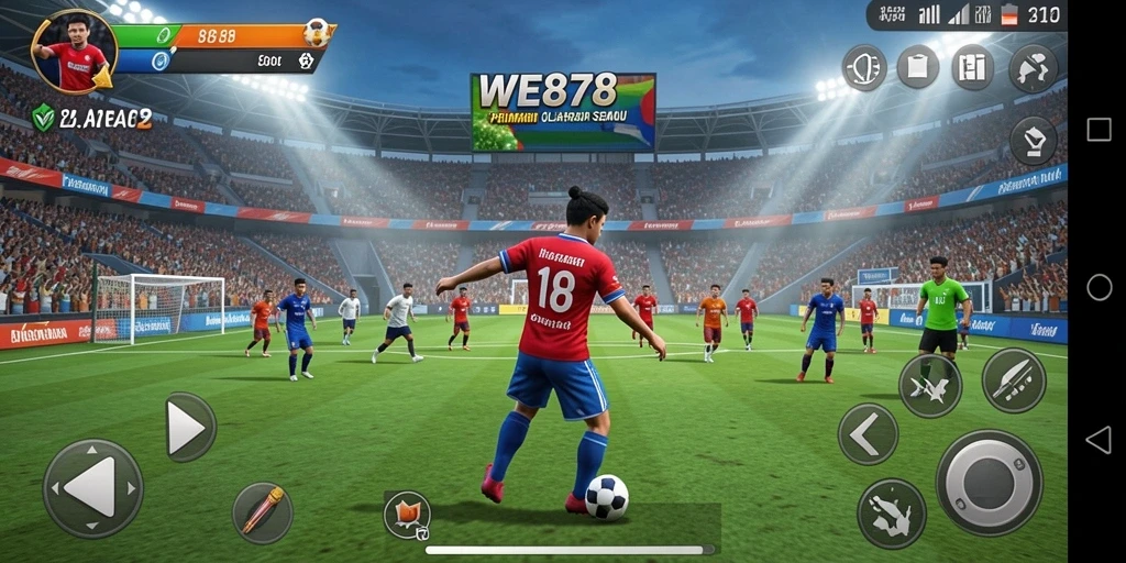 Tampilan gameplay WE878 yang menarik saat bermain olahraga.