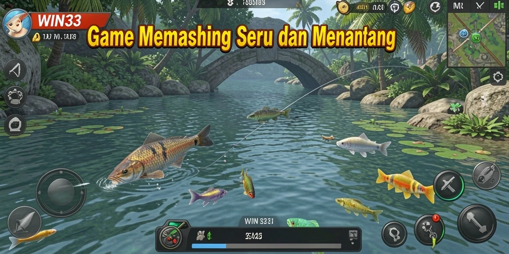 Screenshot gameplay WIN33 menunjukkan pengalaman memancing yang menakjubkan.